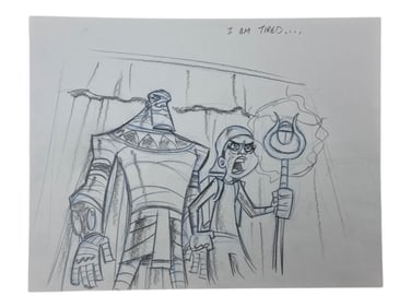 Danny Phantom Original Nickelodeon Animation Storyboard Hand Drawing