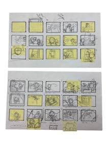 Invader Zim Original Nickelodeon Animation Storyboard Hand Drawing Lot