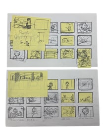 Invader Zim Original Nickelodeon Animation Storyboard Hand Drawing Lot