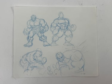 The Incredible Hulk Animation Storyboard Character Design Drawing