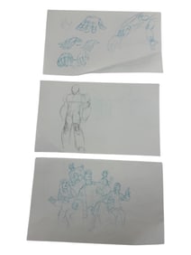Original Nickelodeon Character Design Drawings Lot
