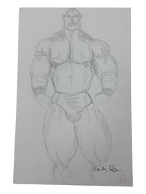 Randy Coleman Signed Gay Male Interest Drawing Illustration Art Original Erotic Nude Adults Only