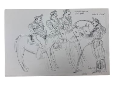 Randy Coleman Signed Gay Male Interest Drawing Illustration Art Original Erotic Nude Adults Only