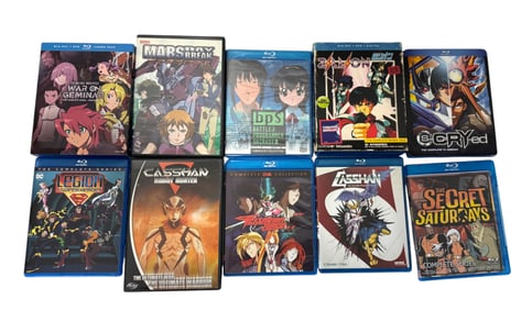 Vintage Japanese Anime Limited Edition DVDs & Blu-ray Discs Collection Movie Lot