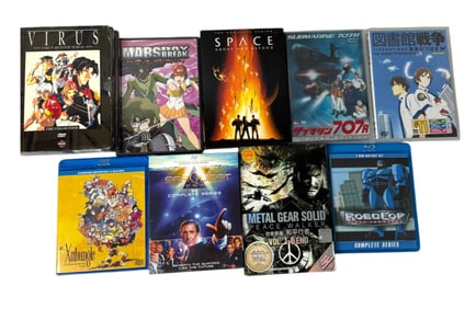 Vintage Japanese Anime Limited Edition DVDs & Blu-ray Discs Collection Movie Lot