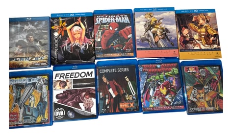 Vintage Japanese Anime Limited Edition DVDs & Blu-ray Discs Collection Movie Lot