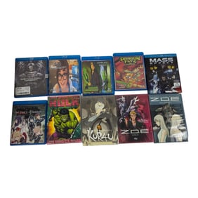 Vintage Japanese Anime Limited Edition DVDs & Blu-ray Discs Collection Movie Lot