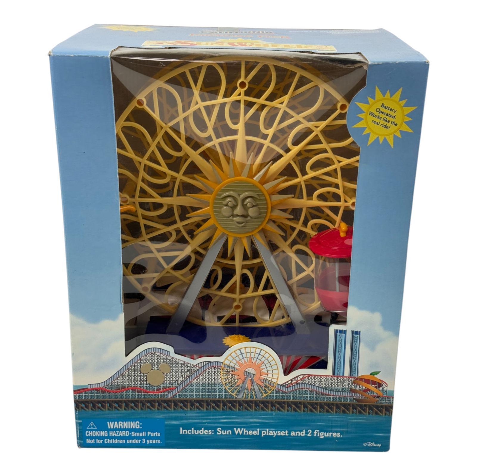 Disneyland California Adventure Paradise Pier Monorail Play Set Sun Wheel NIB (1 of 4)