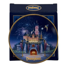 Disneyland Sleeping Beauty Castle Walt Disney Mini 3" Collector Plate with Box