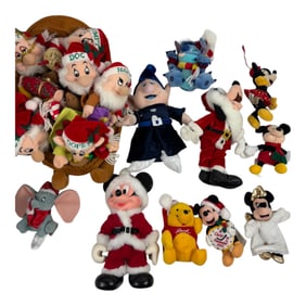 Vintage Disneyland Mickey Mouse and More Huge Plush Figure Collection Lot