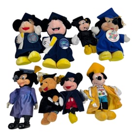Vintage Disneyland Mickey Mouse and More Huge Plush Figure Collection Lot