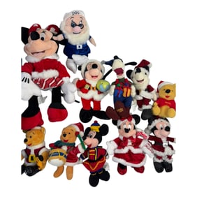 Vintage Disneyland Mickey Mouse and More Huge Plush Figure Collection Lot