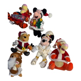 Vintage Disneyland Mickey Mouse and More Huge Plush Figure Collection Lot