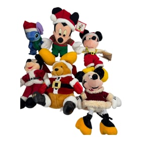 Vintage Disneyland Mickey Mouse and More Huge Plush Figure Collection Lot