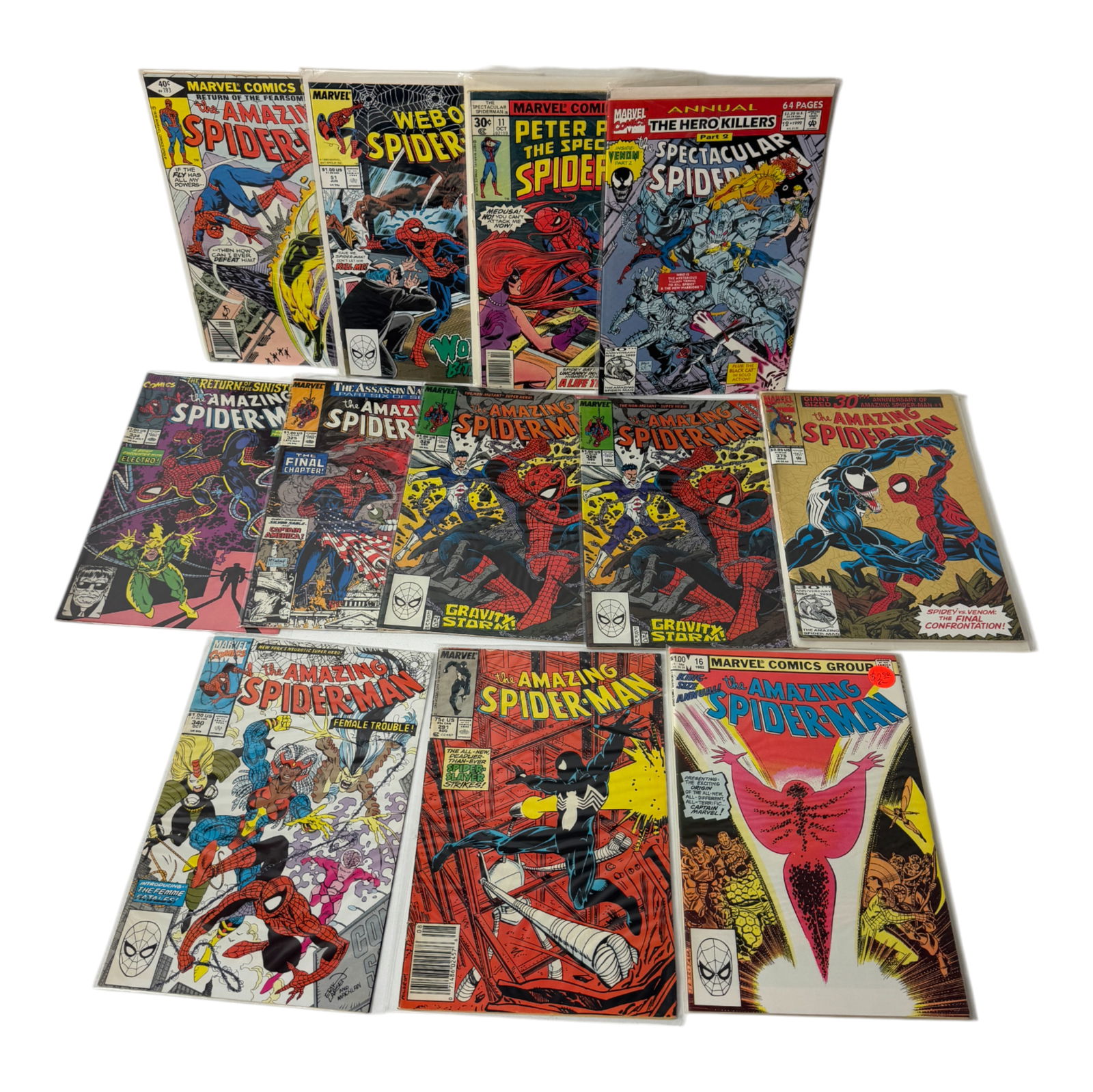 Vintage Marvel Spider-Man Comic Book Collection Lot (1 of 5)