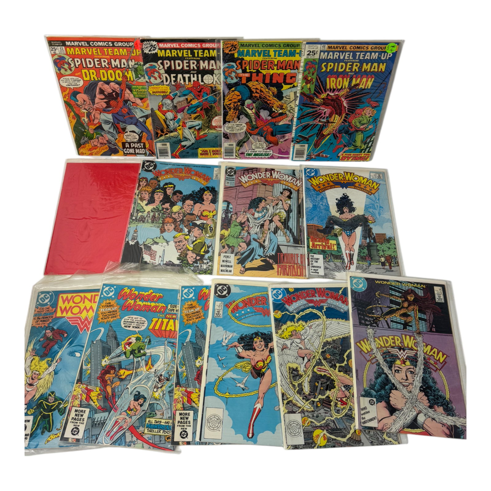 Spider-Man and Wonder Woman Comic Book Collection Lot (1 of 5)
