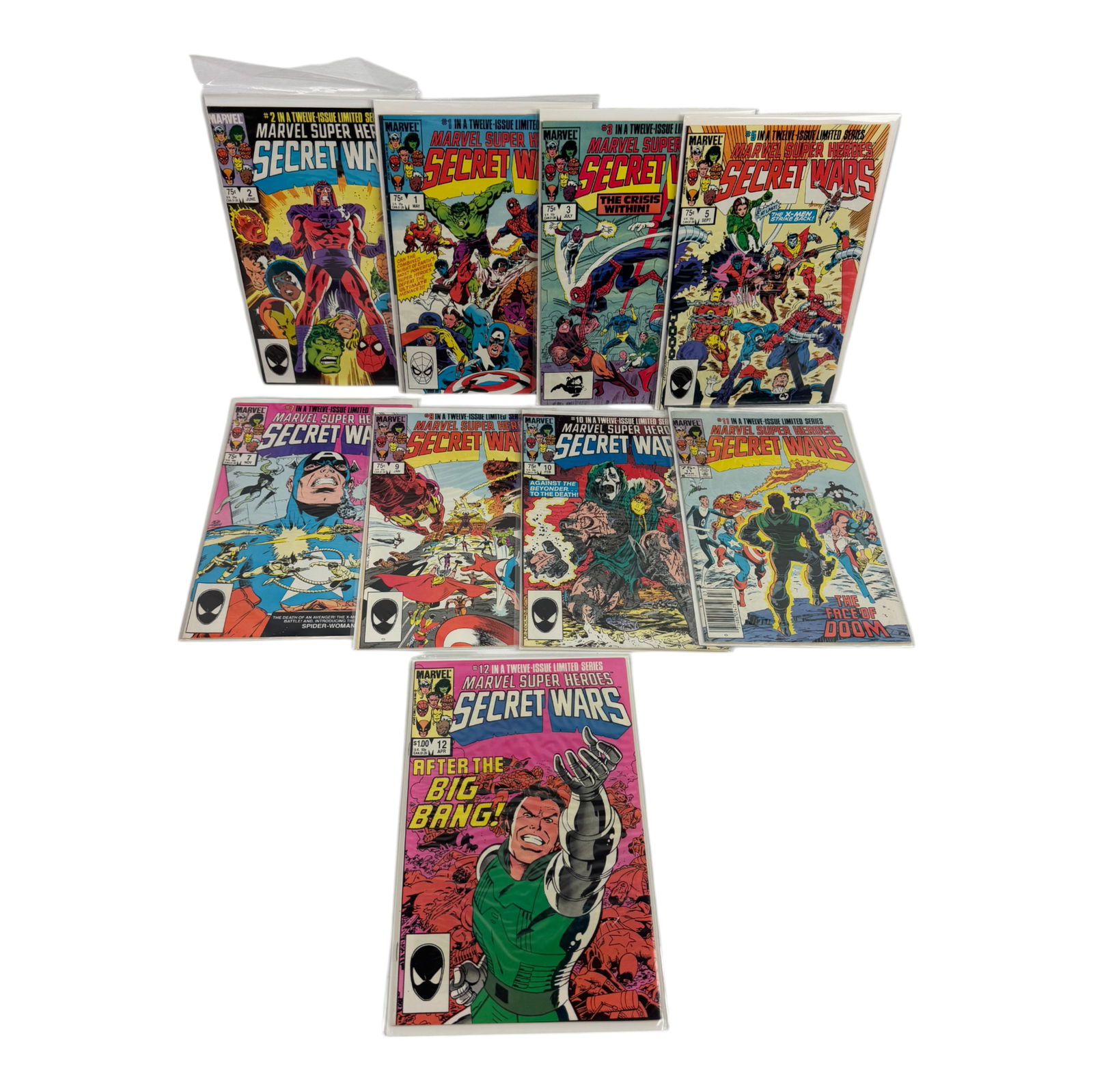 Marvel Secret Wars Comic Book Collection Lot (1 of 4)