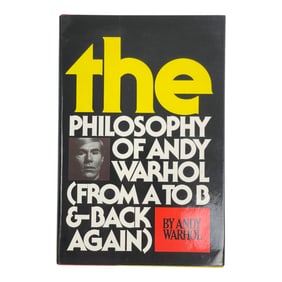 The Philosphy of Andy Warhol Signed and Sketched by Andy Warhol 1975 First Edition