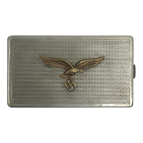 German WW2 Luftwaffe Cigarette Case