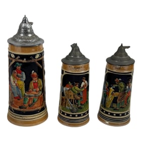 Vintage German Beer Steins Lot