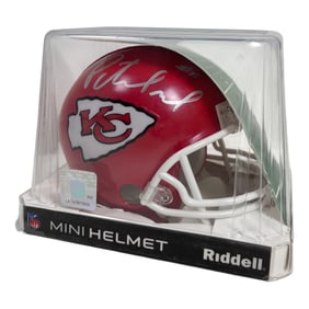 Patrick Mahomes Signed Chiefs Mini Helmet Authentic Sports Memorabilia