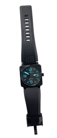 Bell & Ross BR 01-92 Blue Face Limited Edition Aviation Type Mil Spec Stainless Steel Watch