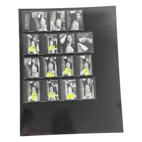 Vintage Pin Up Nude Gay Male Interest B&W Model Photo Erotic by Karl Simone Contact Sheet Photo