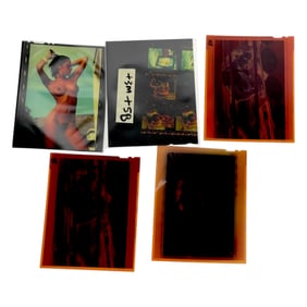 Vintage Pin Up Nude Female Model Photo Negatives Erotic Photographer Adult Lot 5