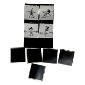Vintage Pin Up Nude Female Model Photo with Negatives Erotic Photographer Serge Jacoues Adult Lot