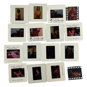 Vintage Pin Up Nude Female Photo Slides Negatives Erotic Lot