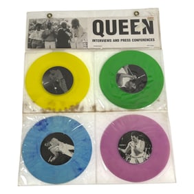 VINYL RECORD QUEEN INTERVIEWS AND PRESS  CONFERENCES LOT 4