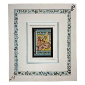 VINTAGE GARFIELD WATERCOLOR HAND PAINTED ILLUSTRATION ART