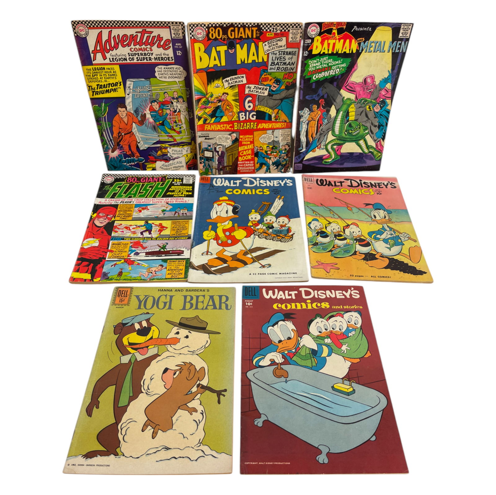 Silver Age Vintage DC Comic Books Lot of 8 12c, 15c (1 of 4)