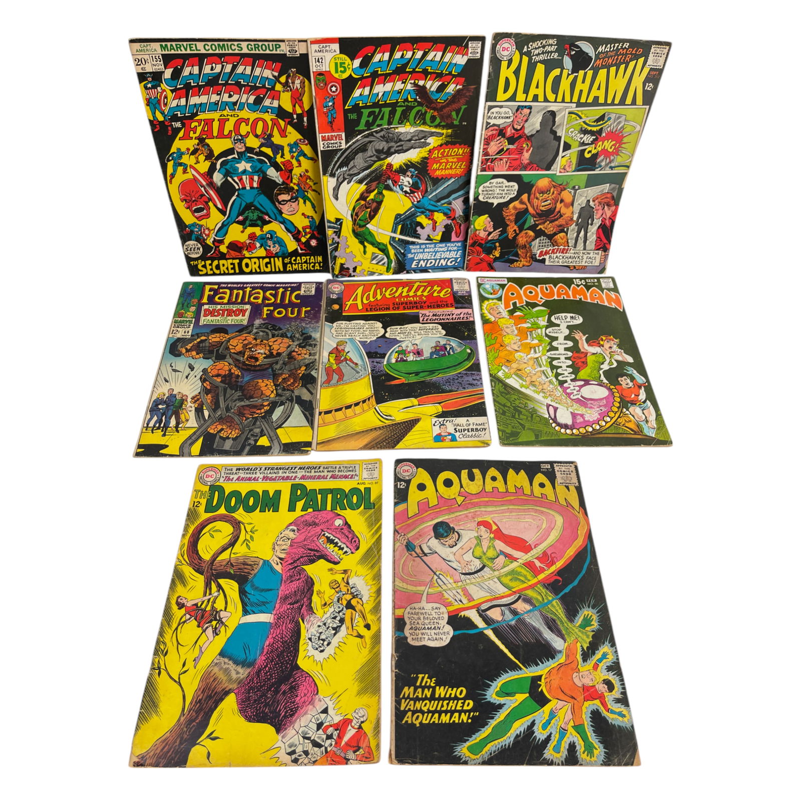 Silver Age Vintage DC Comic Books Lot of 8 12c, 15c (1 of 4)