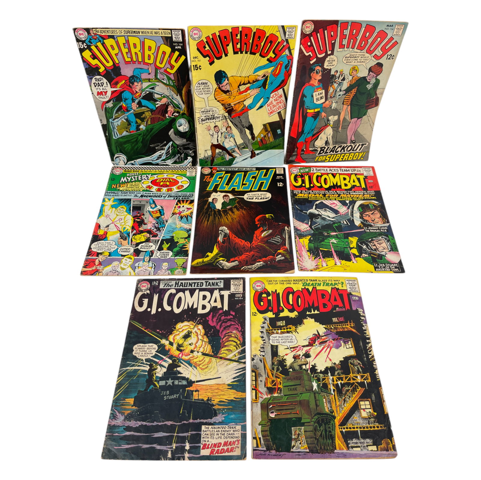 Silver Age Vintage DC Comic Books Lot of 8 12c, 15c (1 of 4)