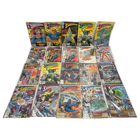 Vintage Superman Comic Book Marvel DC Collection Lot 20 comics