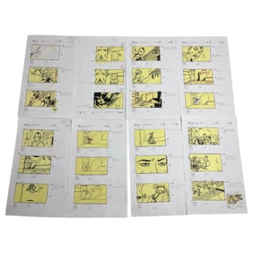 Original Animation Art MOVIE Storyboard Marvel Planet Hulk by Sam Liu Collection Lot 8