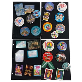 Vintage Disney Button Pin Collection Lot