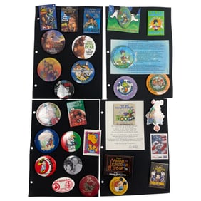 Vintage Disney Button Pin Collection Lot
