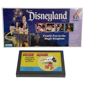 Vintage Disney Sealed Picture Cards & Disneyland Game