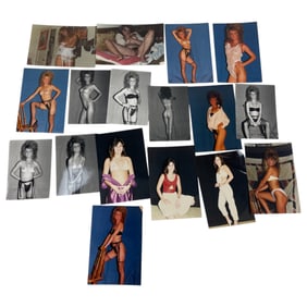 Vintage Erotic Nude Burlesque Risque Adult Photo Collection Lot Biker