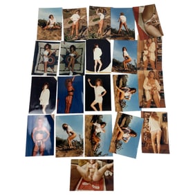 Vintage Erotic Nude Burlesque Risque Adult Photo Collection Lot Biker