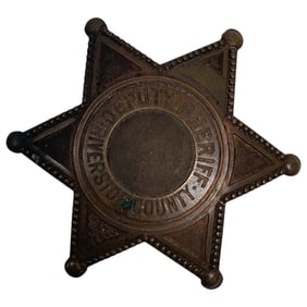 Sheriff Police Badge Riverside County California Vintage Obsolete