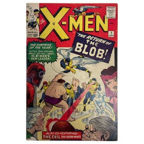 X-Men #7 Vintage Comic Book (1964) 2nd Appearance of Blob Marvel Comics