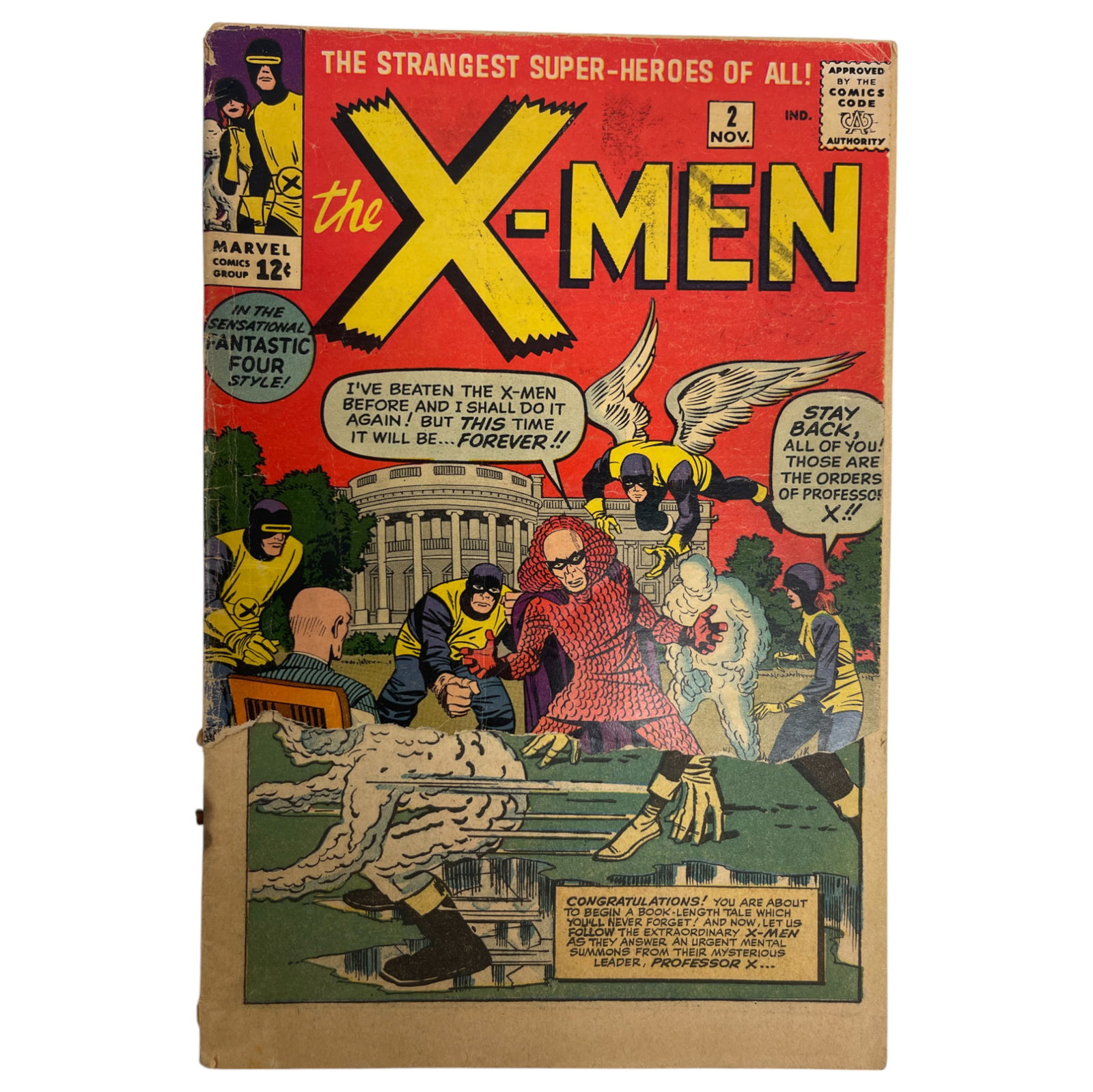 UNCANNY X-MEN # 2 LEE KIRBY 1963 1ST VANISHER 2ND XMEN Vintage Comic Book (1 of 5)