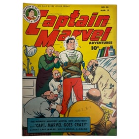 Captain Marvel #56 Fawcett Pub 1946  Captain Marvel Goes Crazy Golden Age Comic