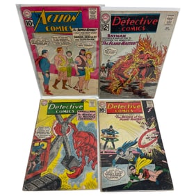 Detective Comics # 288 , 296 , 308 Action Comics 279  Vintage Comic Book Collection
