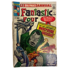Fantastic Four Annual #2 Origin Doctor Doom Silver Age Marvel Comic 1964