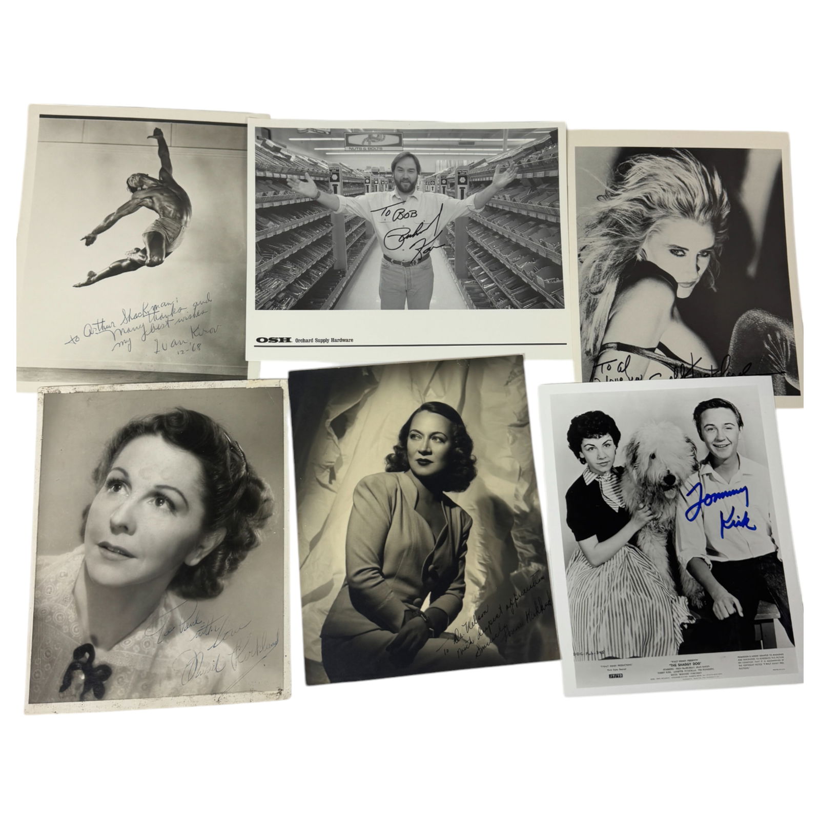 Vintage Movie Actor Actress Signed Photo Collection Lot 8"x10" lot 6 photos (1 of 4)