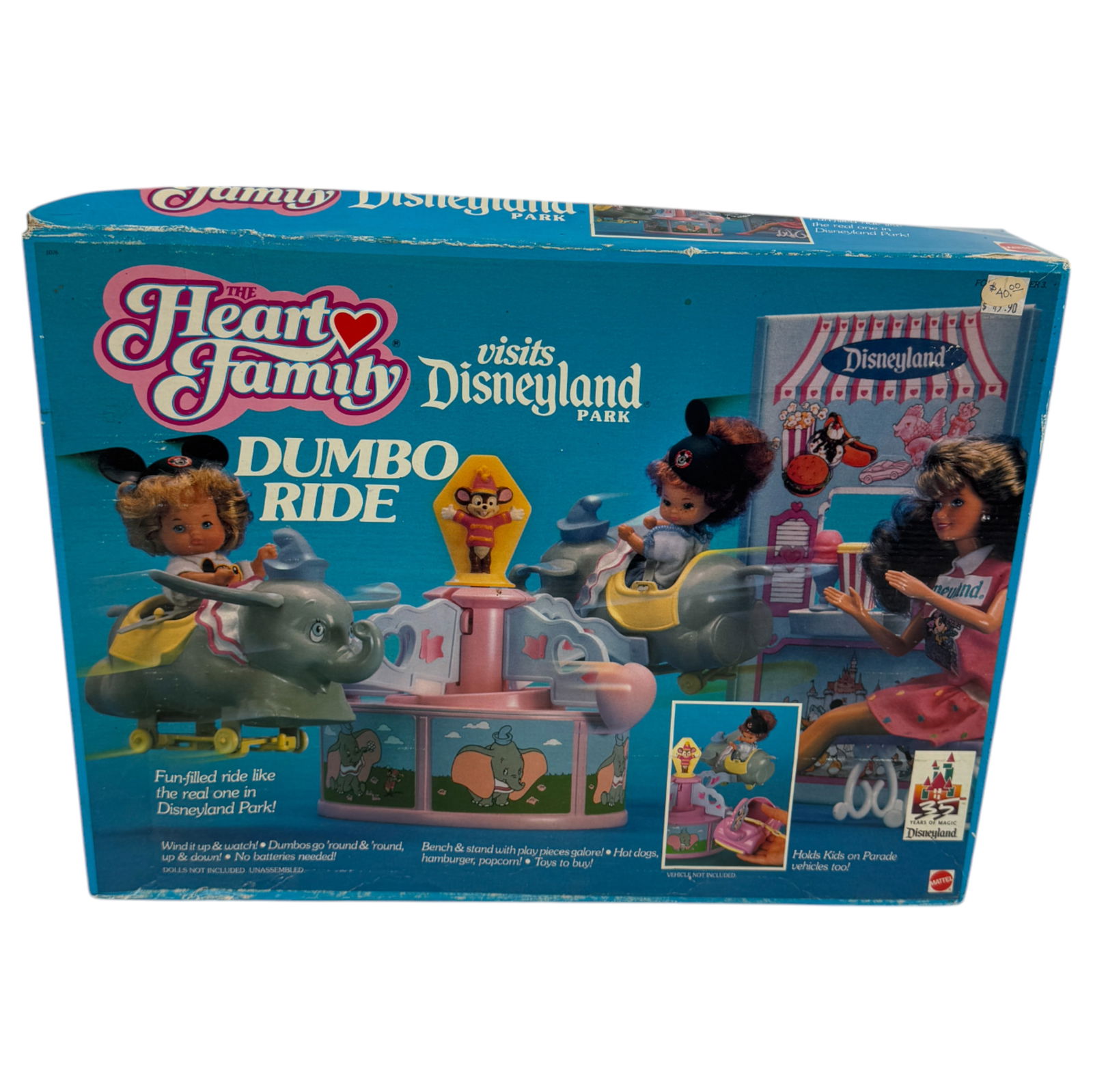 Vintage 1989 Mattel Family Disneyland Dumbo Ride Disney NIB (1 of 3)